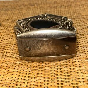 Vintage Easyrider Mad Max Biker Y2K Metal Belt Chain Brutalist Dieselpunk OS